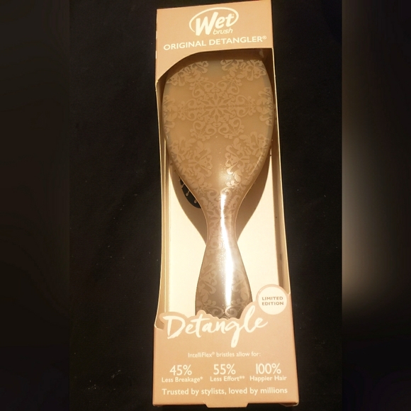 Wet Brush Original Detangler -  taupe paisley print brush - Picture 1 of 7